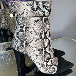 42 Gold “Kiki” Snakeskin boots